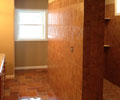 Master bath floor and wall