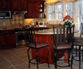 Kitchen floor and backsplash