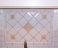 handmade tile backsplash closeup